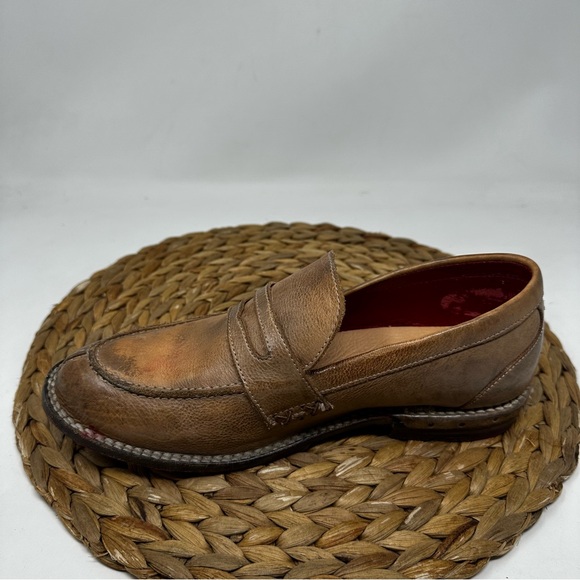 Bed-Stu Reina Cobbler Series Penny Loafers Shoes Rustic Brown Leather Size 8 - Picture 2 of 10